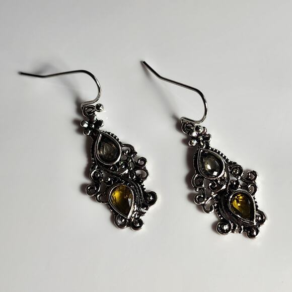 Boho Double Teardrop Earrings - Picture 3 of 6